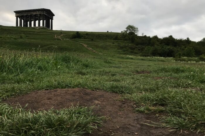 Penshaw Hill enticing you to try a sprint to the top