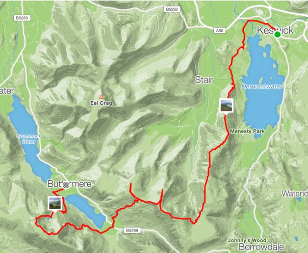 Strava Map of my failed Abraham's round