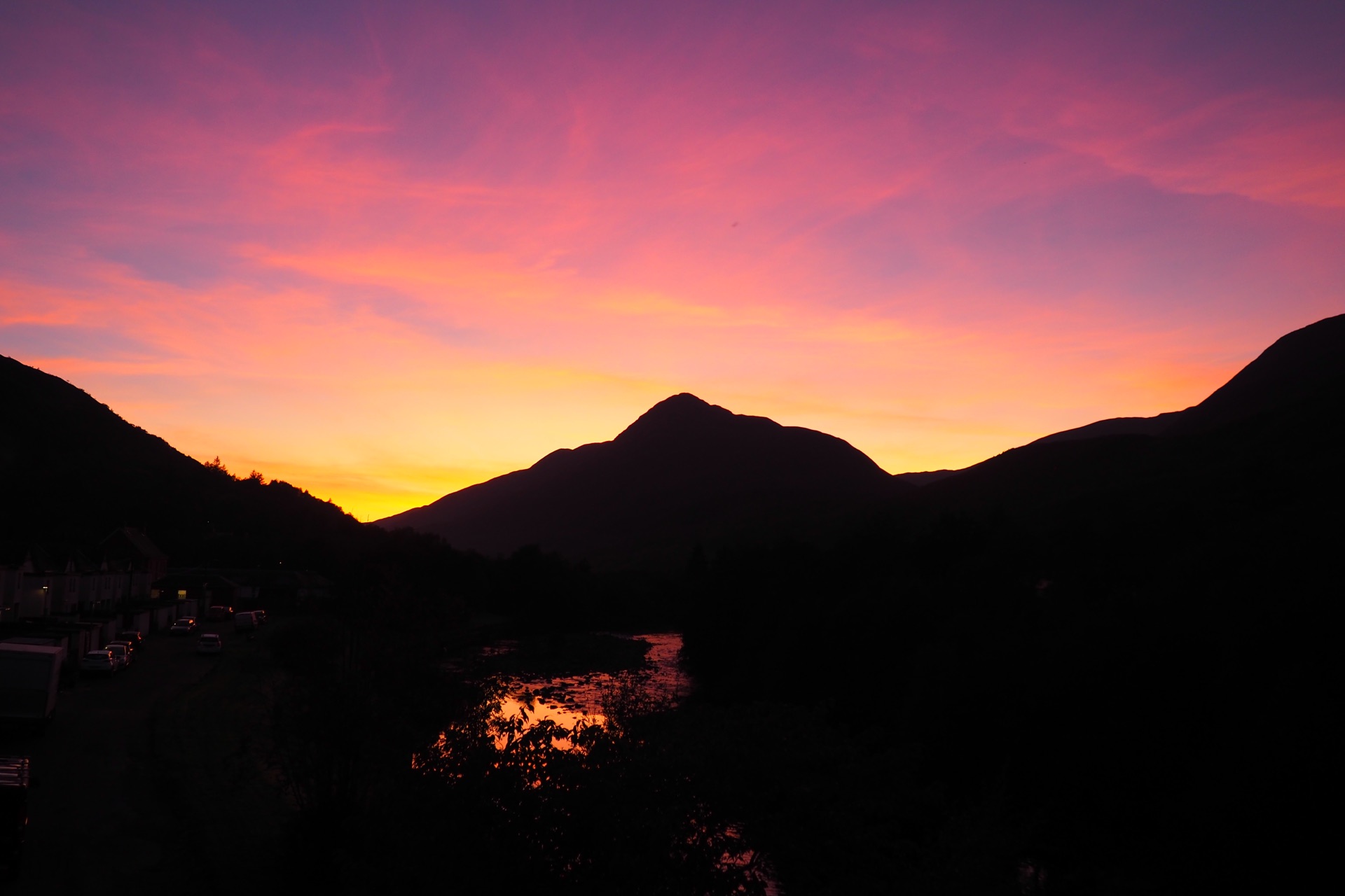 Sunset from Kinlochleven