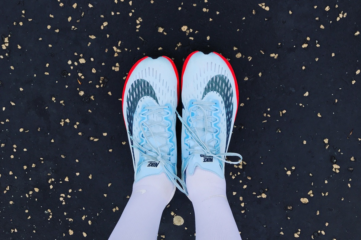 Nike Vaporfly 4%s on Asphalt