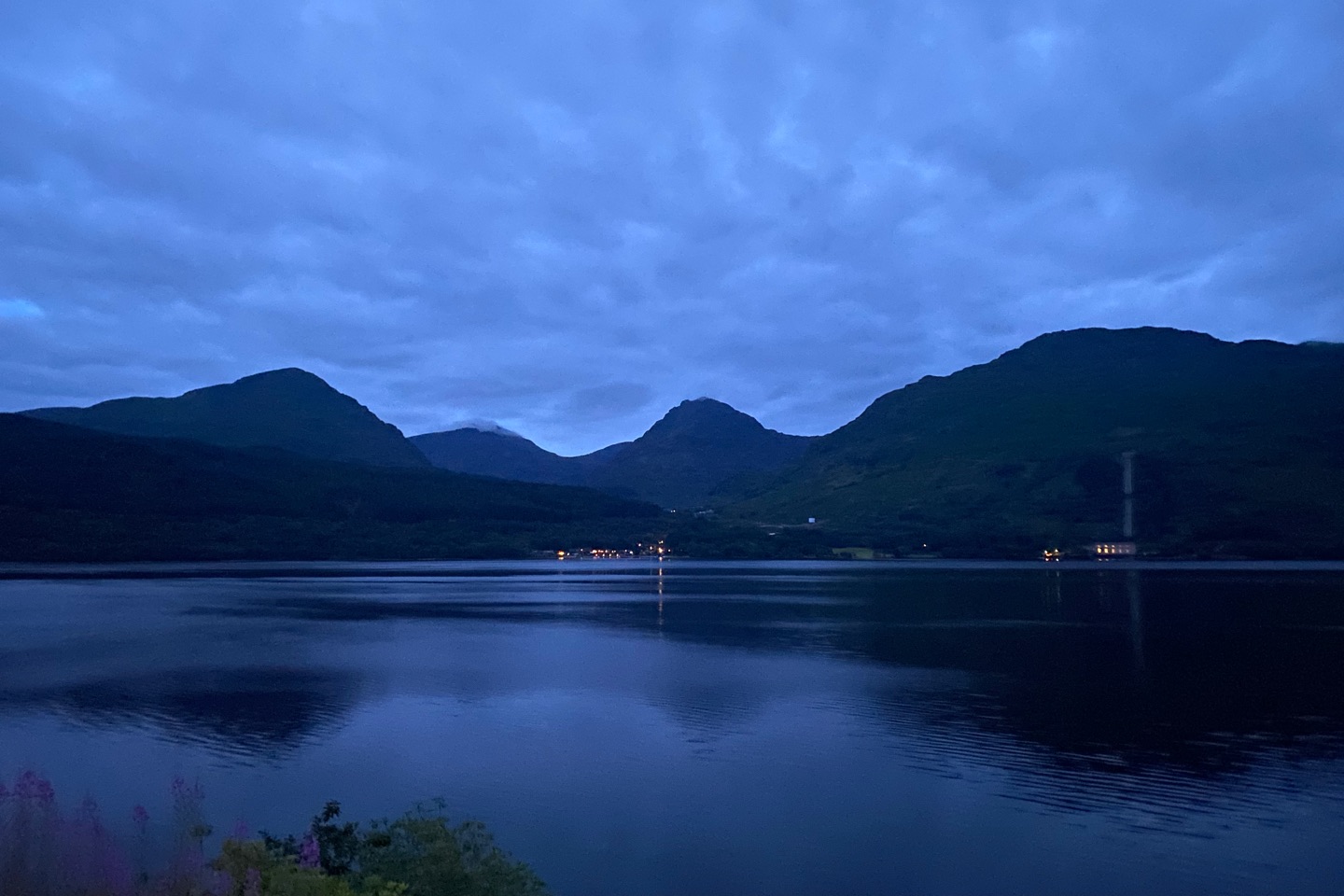 Loch Lomond at night