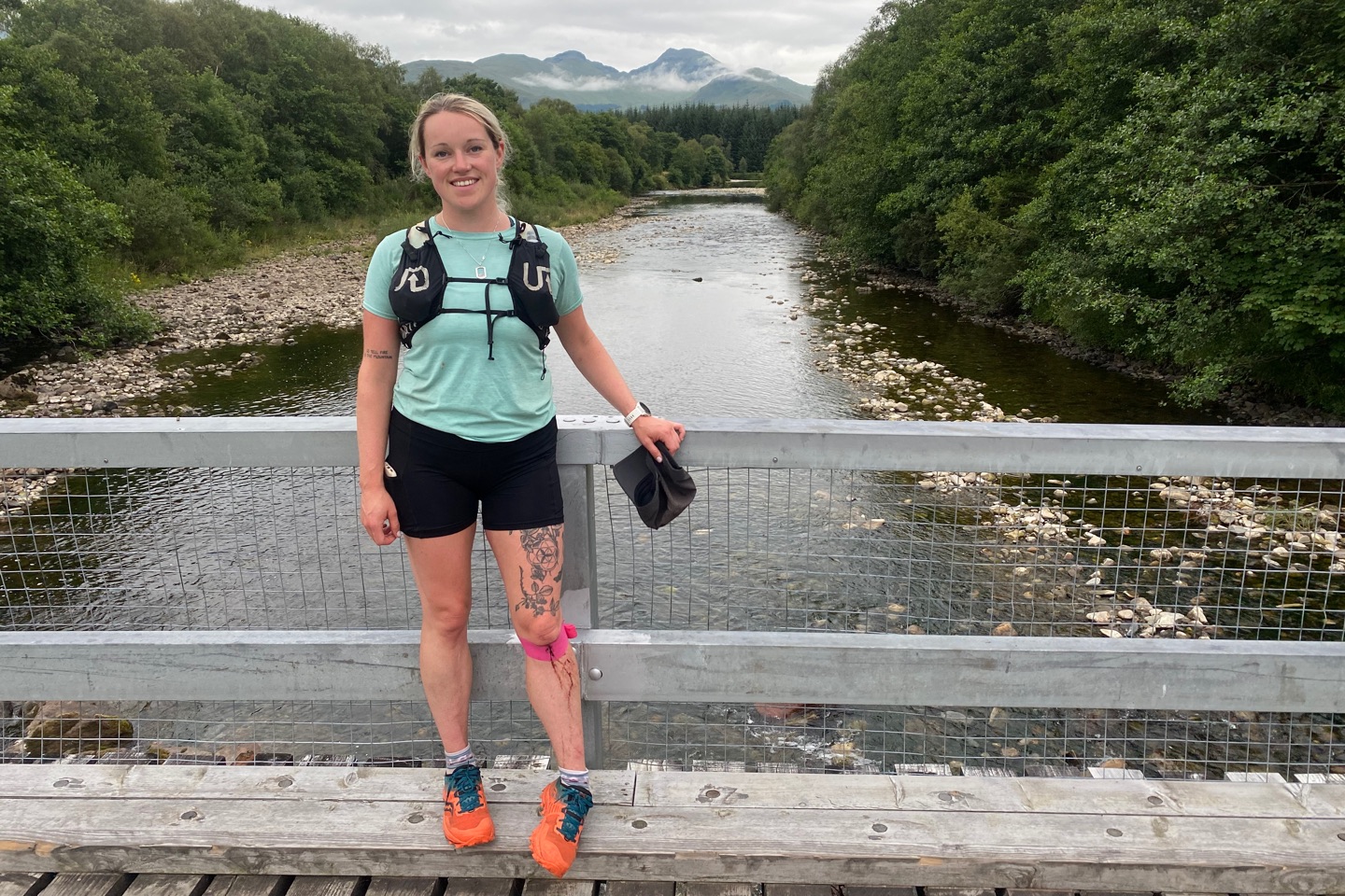 Georgia on the West Highland Way, just before Tyndrum