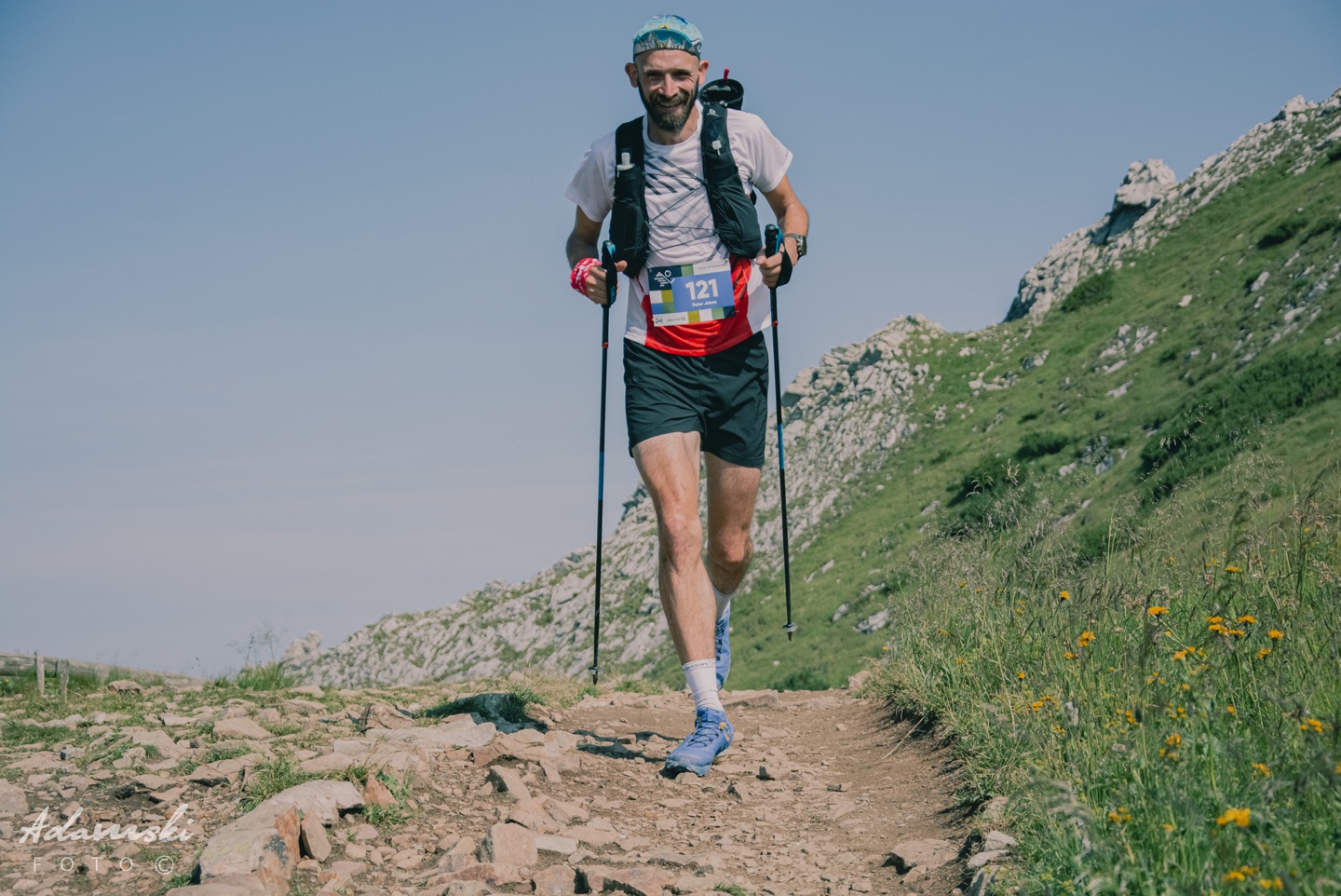 Pete running a ridge in the Tatra Mountains